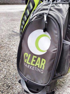 Yes, that's a custom print on a golf bag!  You name, we can probably print it.  Branson Screen Printing.