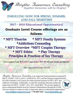 Enrolling Now!