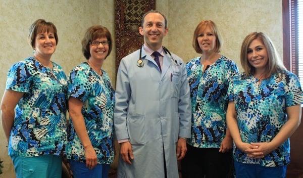 Meet our newest team members (from left to right): Debi, Lisa, Dr. Karam, Donna and Nada