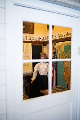 Upstairs at the Sidney Museum, the Schoolhouse