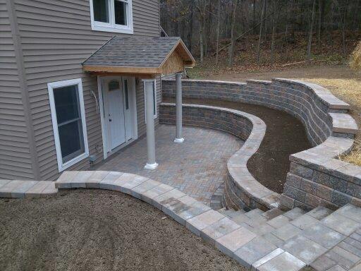 Pisa2 Retaining wall and Patio. Gregory,Mi