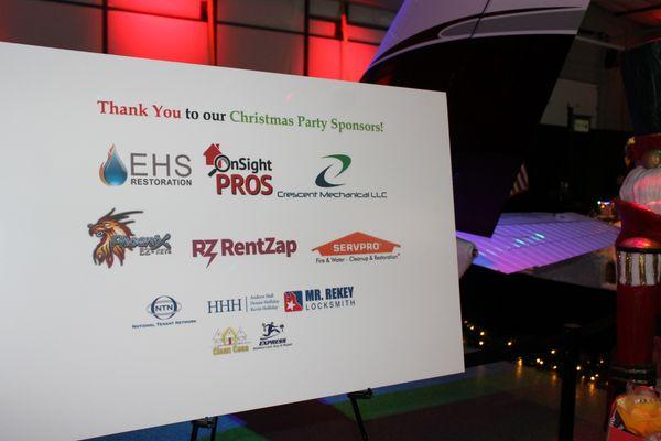 Crescent Mechanical was one of the Platinum sponsors at the 2016 NARPM Christmas Party.