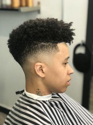 Mid bald fade