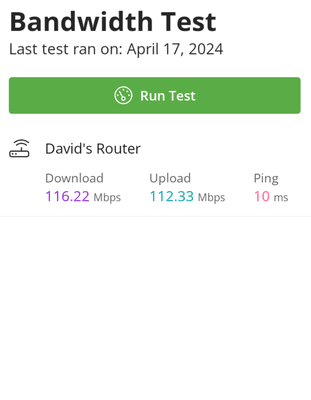 Current Speed Test!