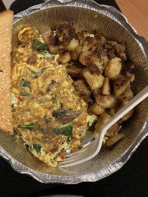 Garden vegetable omelette