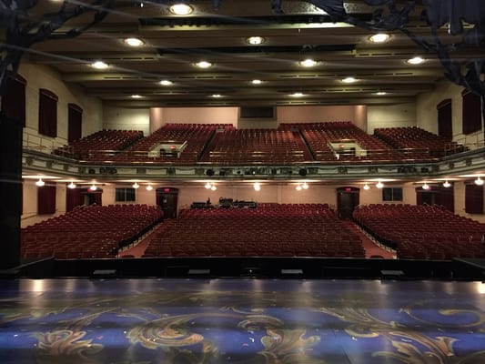 Looking out from the stage, after the show.