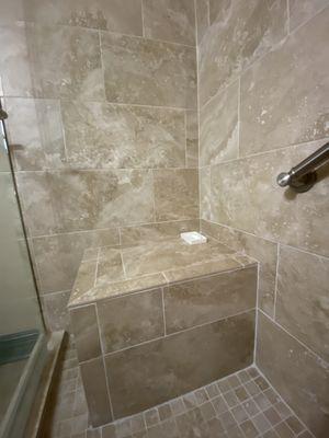 Seat in shower