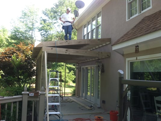 During Construction Screen Porch Addition