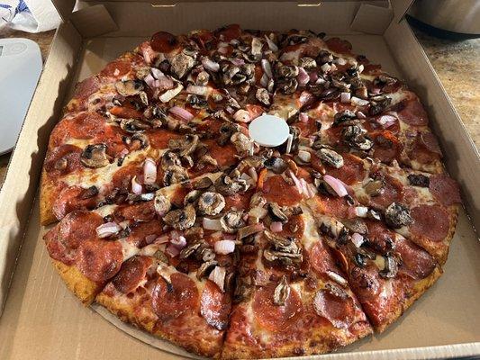 $40 large pizza kind of pricey