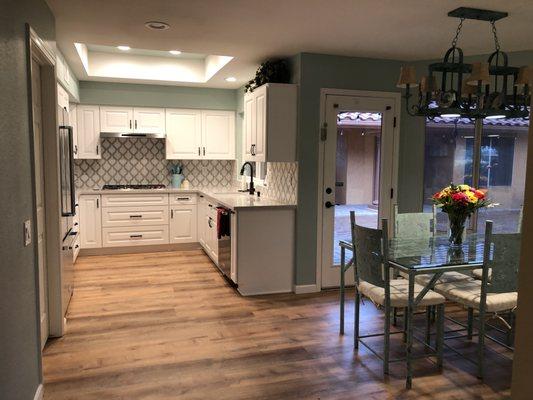 The kitchen after the remodel