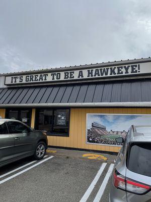 Hawkeye fan shop entrance