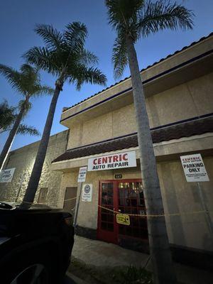 Exterior storefront entrance