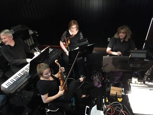 The orchestra for The Wizard of Oz, on a beautiful August night. 8/6/16.