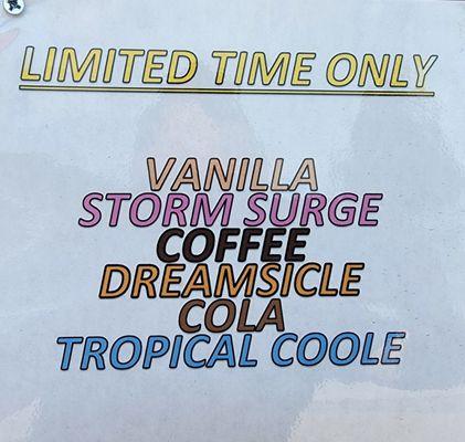 Limited Time Flavors as of 08/2024