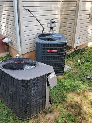 Condensers replaced along with thermostat and circuit board