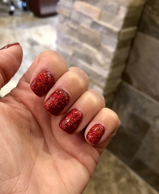 Christmas mani-pedi!