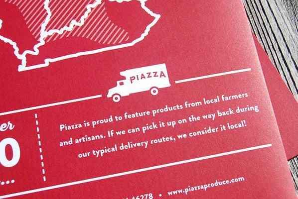 Branding work for Piazza Produce.