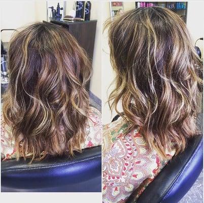 Chocolate brown with small highlights.