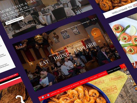 A few recent restaurant websites we designed. Always fun to work with great food pics!