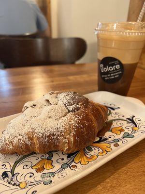 Nutella croissant and Shakerato