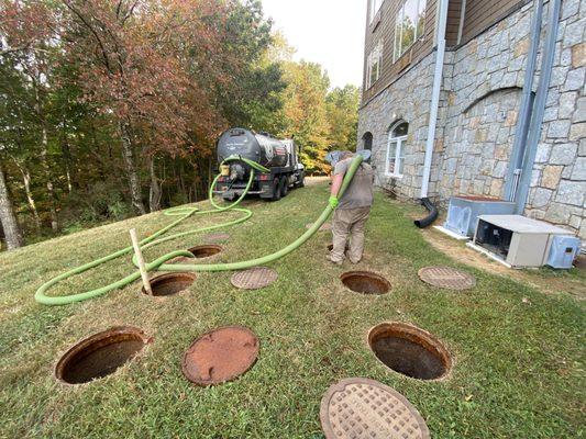 Grease trap pumping