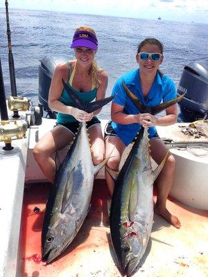 Yellowfin tuna are fun to catch!