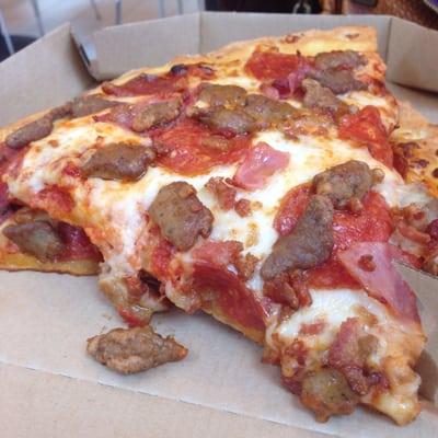 Meat lovers pizza