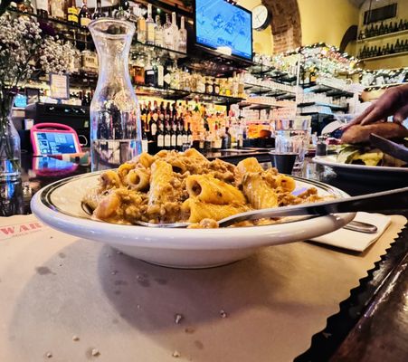 Rigatoni with Italian Sausage & Creamy Tomato Sauce