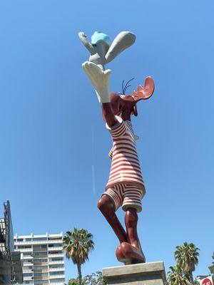 Rocky and Bullwinkle statue