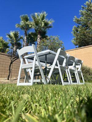 Resin chair rental