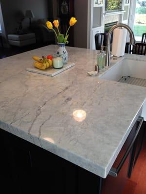 Our princess white quartzite island!