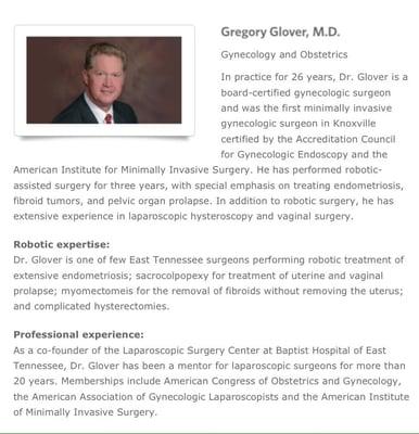 Glover Gregory L MD