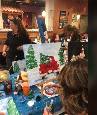 Fun from paint nights.