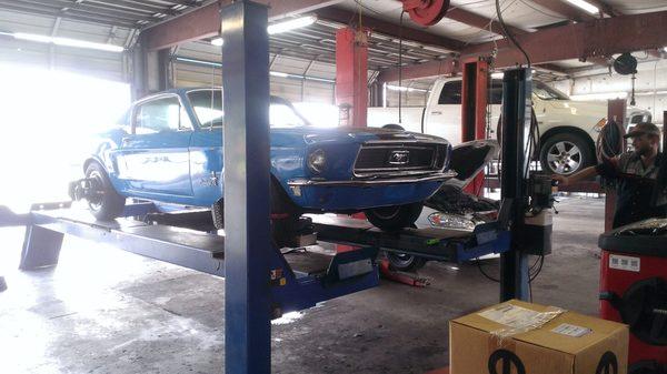 Another Happy customer getting Wheel Alignment done to his Car.