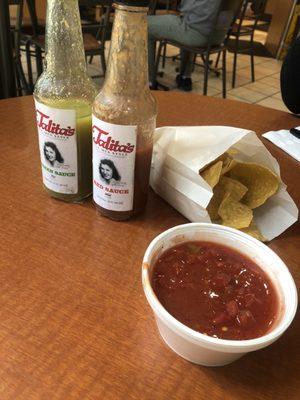 Side Salsa and chips