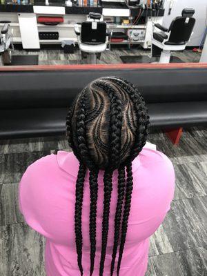 Fishbone Feedin Braids $90