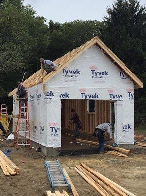 Garage framing.