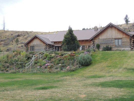 Lodge flower garden