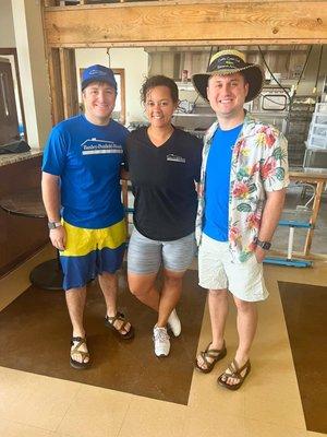 A few of my fellow realtors that jumped into the freezing lake with me for the Polar Plunge.