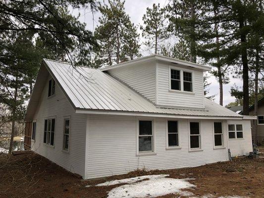 Steel house roof we installed in Wautoma!