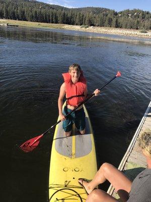 We having fun in Big Bear Paddle