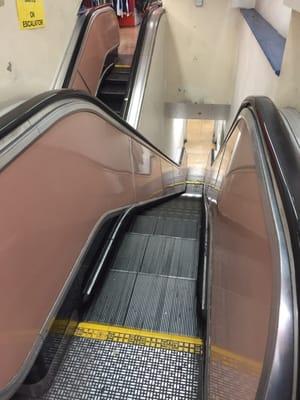 Escalator in The Terminator which Kyle Reese uses to elude the LAPD.