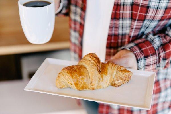 Fresh handmade croissant