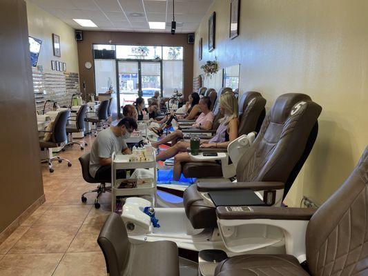 New Salon - New Management - New Staff - New Pedicure Chairs - New Equipment - New Polishes - New Everything.