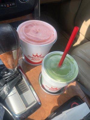 Two delicious smoothies