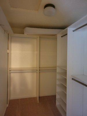 Mattress in closet. Um, no.