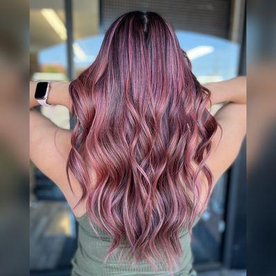 Rose gold Balayage