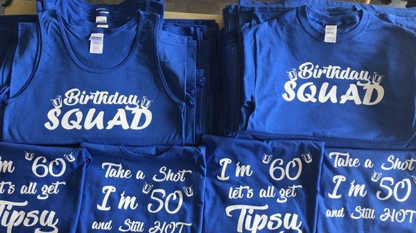 Birthday Squad T-shirts