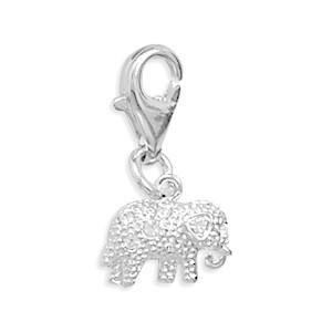 Crystal Elephant Charm