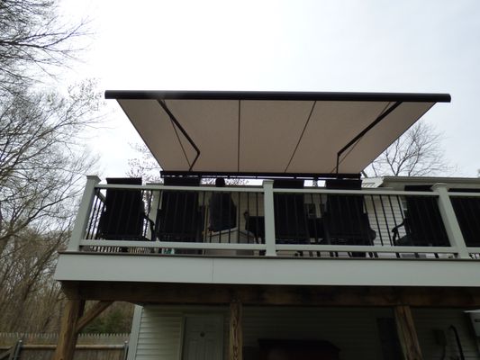 Residential Retractable awning installation